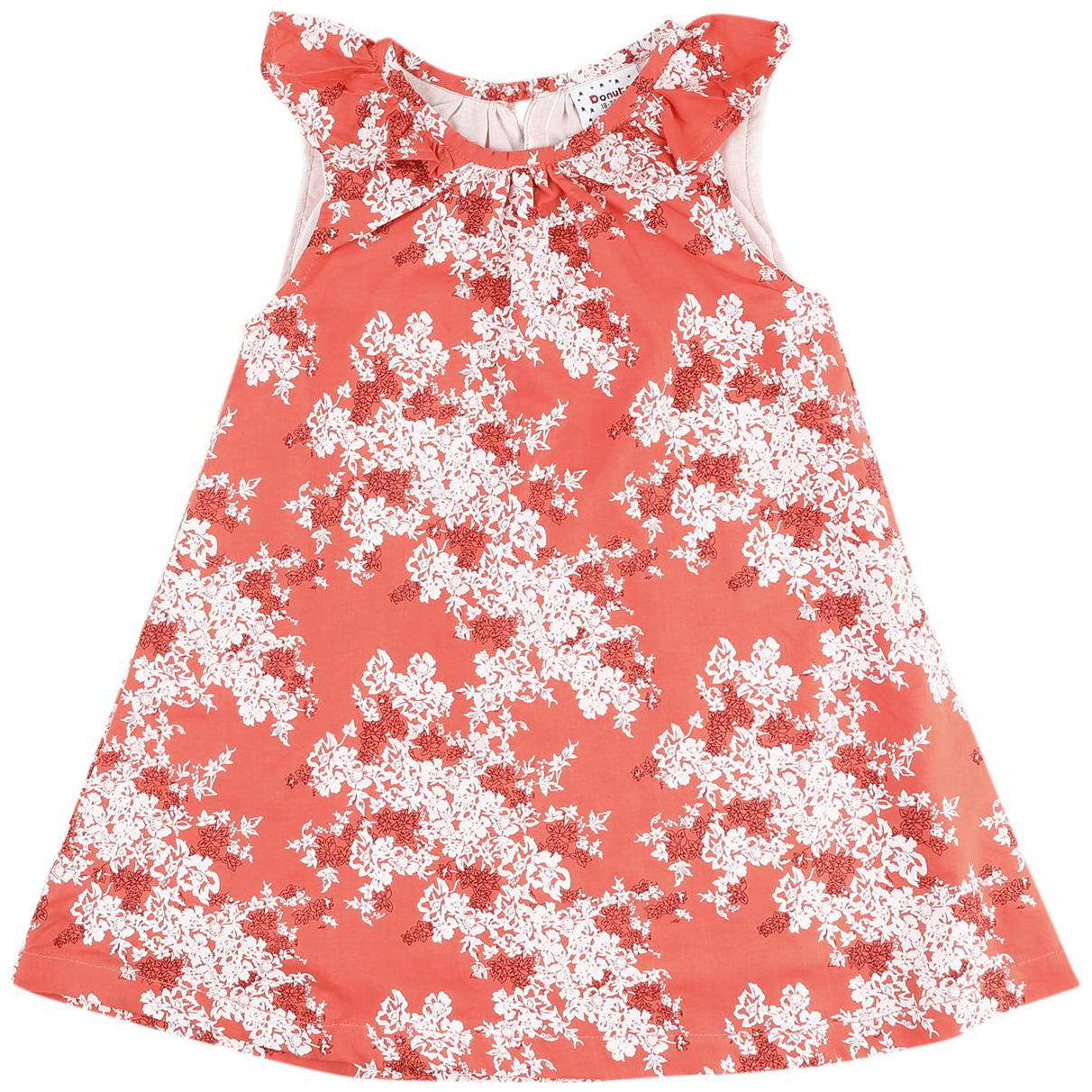 

Donuts Baby girl Cotton Printed Princess frock - Pink