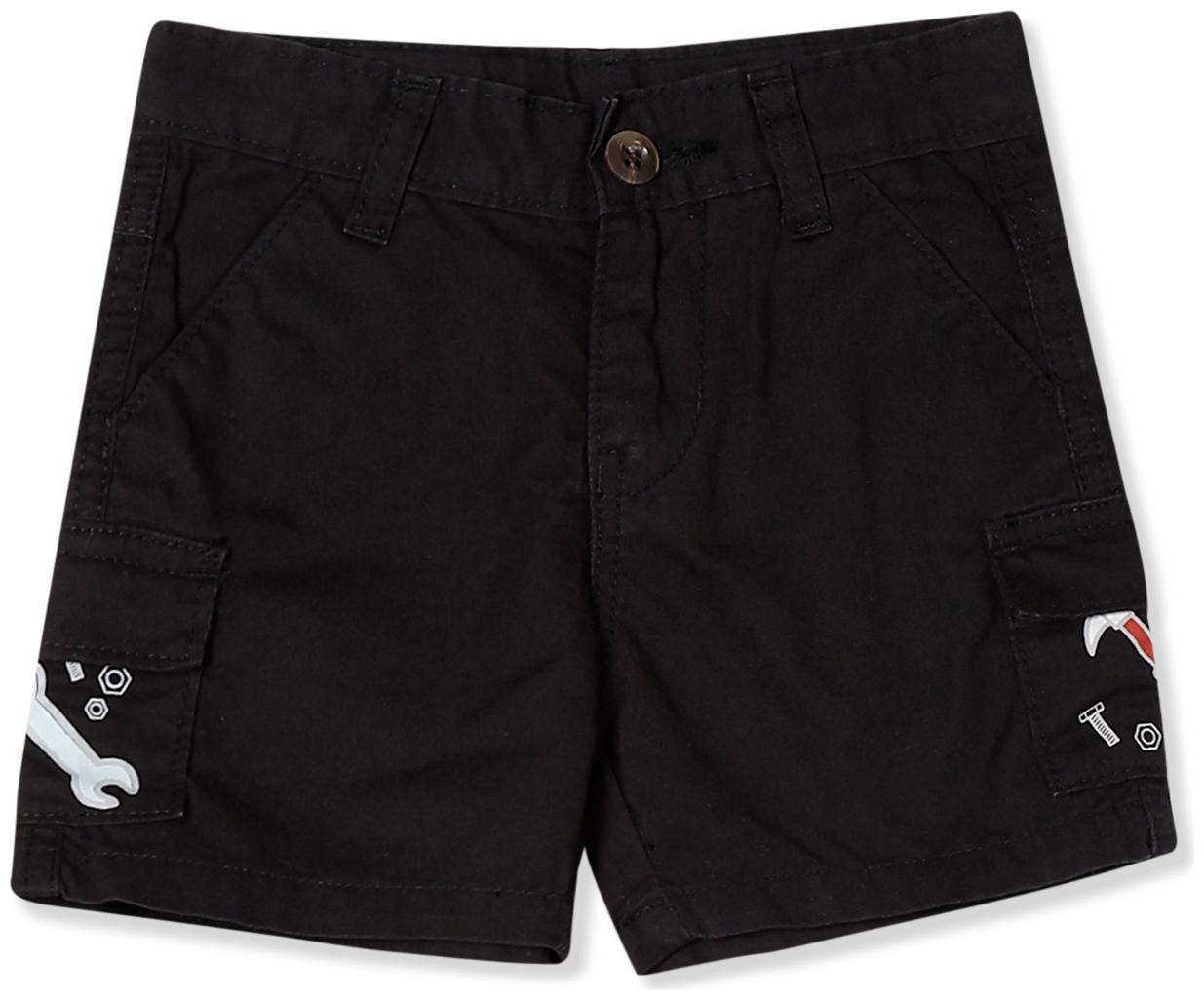 

Donuts Baby boy Cotton Solid Shorts - Black