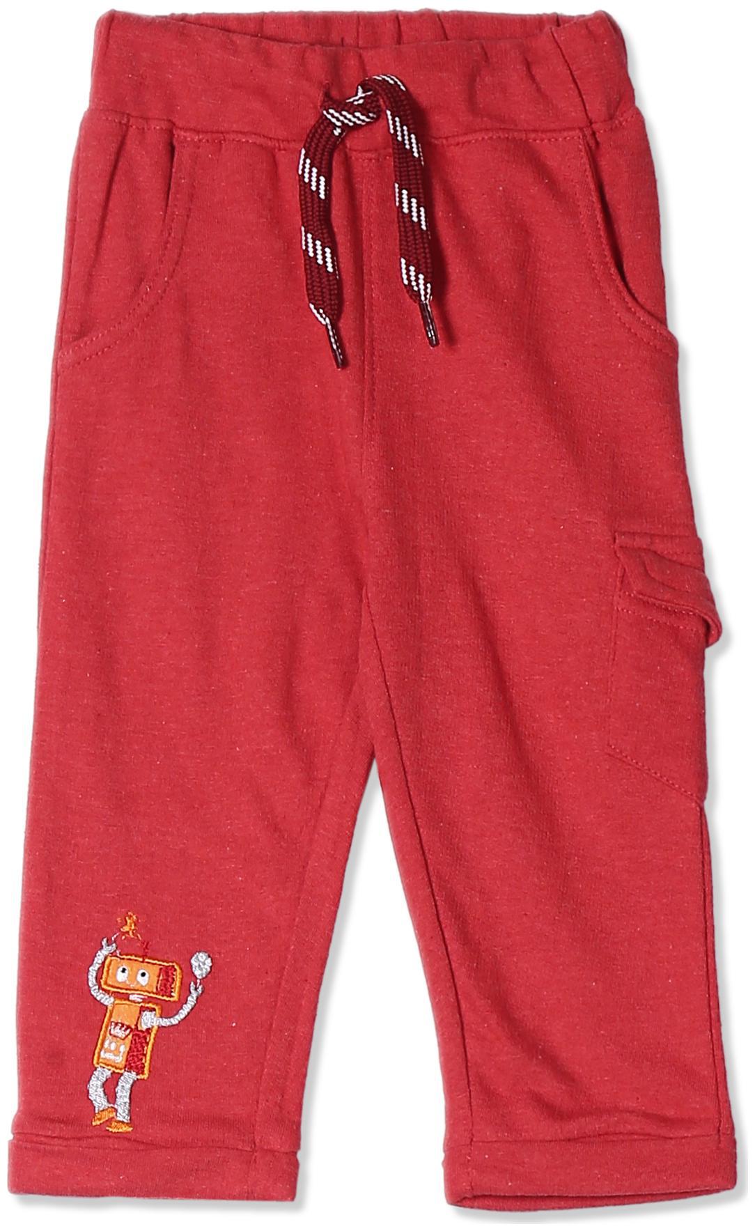 

Donuts Baby boy Cotton Solid Pyjama - Red