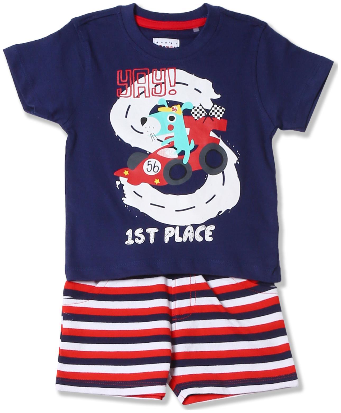 

Donuts Baby boy Top bottom set - Multi