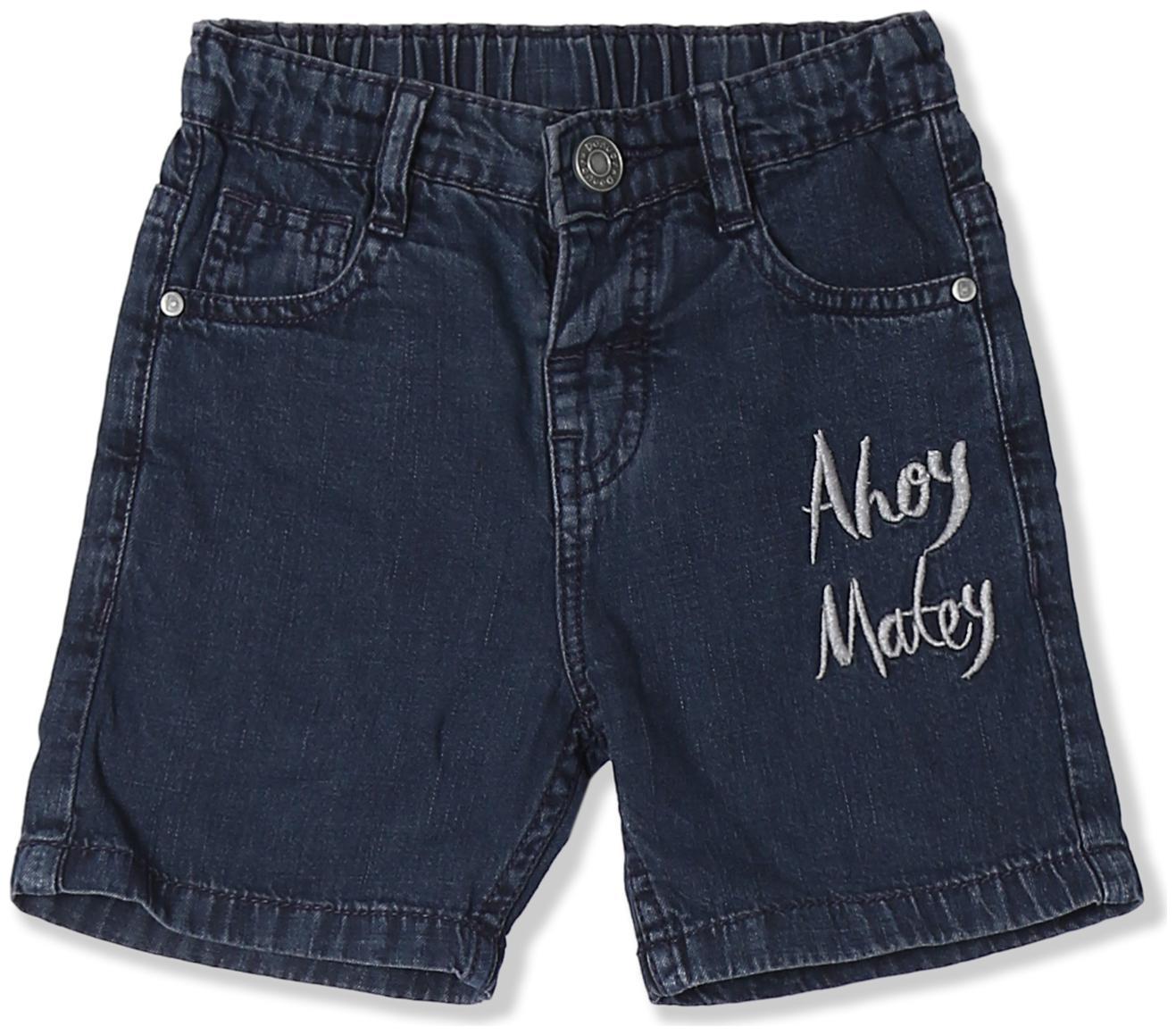 

Donuts Baby boy Cotton Solid Shorts - Blue
