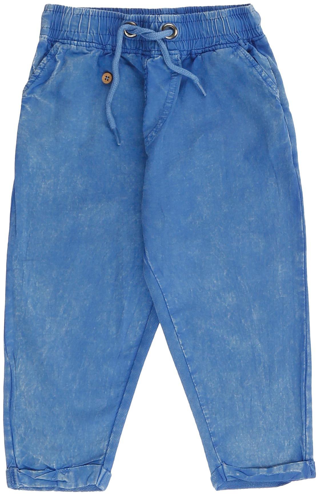 

Donuts Baby boy Cotton Solid Trousers - Blue