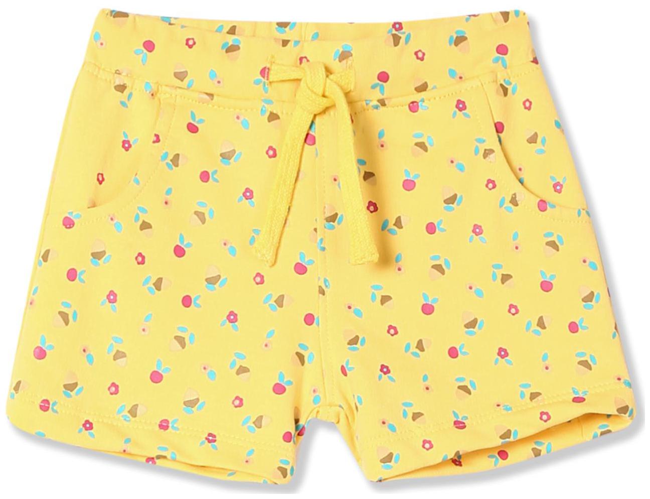 

Donuts Baby girl Cotton Printed Shorts - Yellow