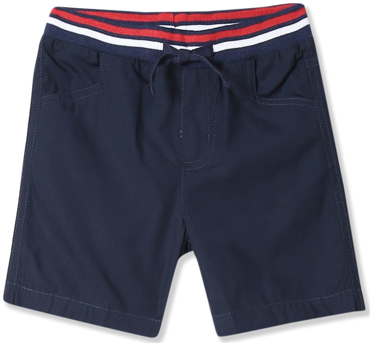 

Donuts Baby boy Cotton Solid Shorts - Blue
