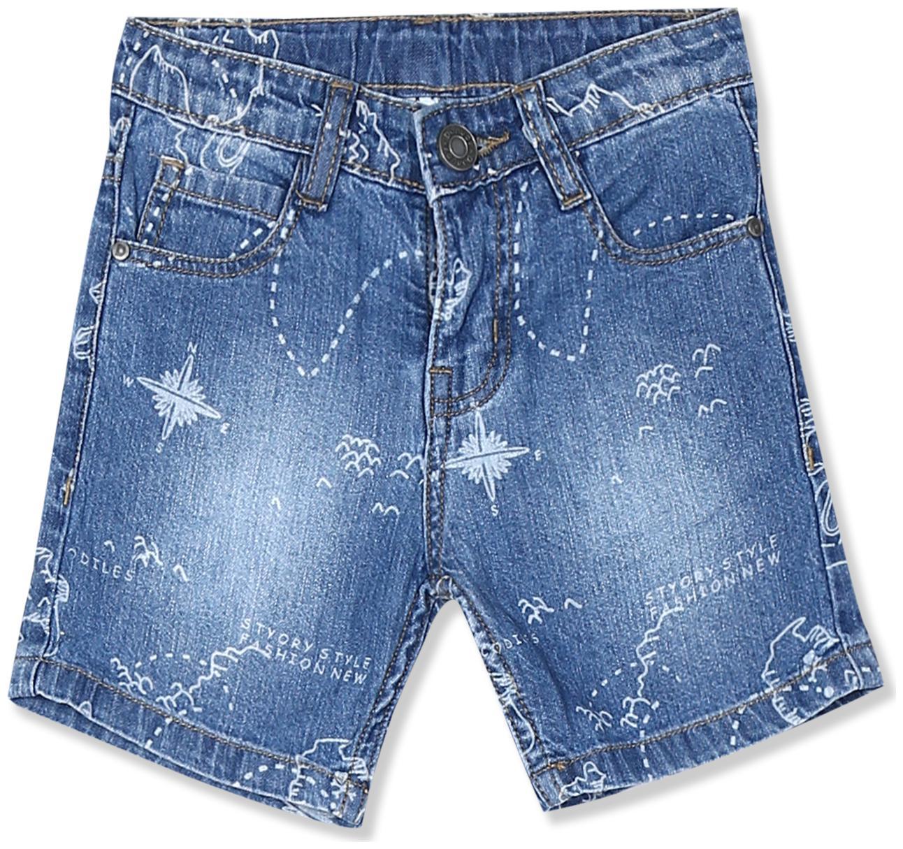 

Donuts Baby boy Cotton Printed Shorts - Blue