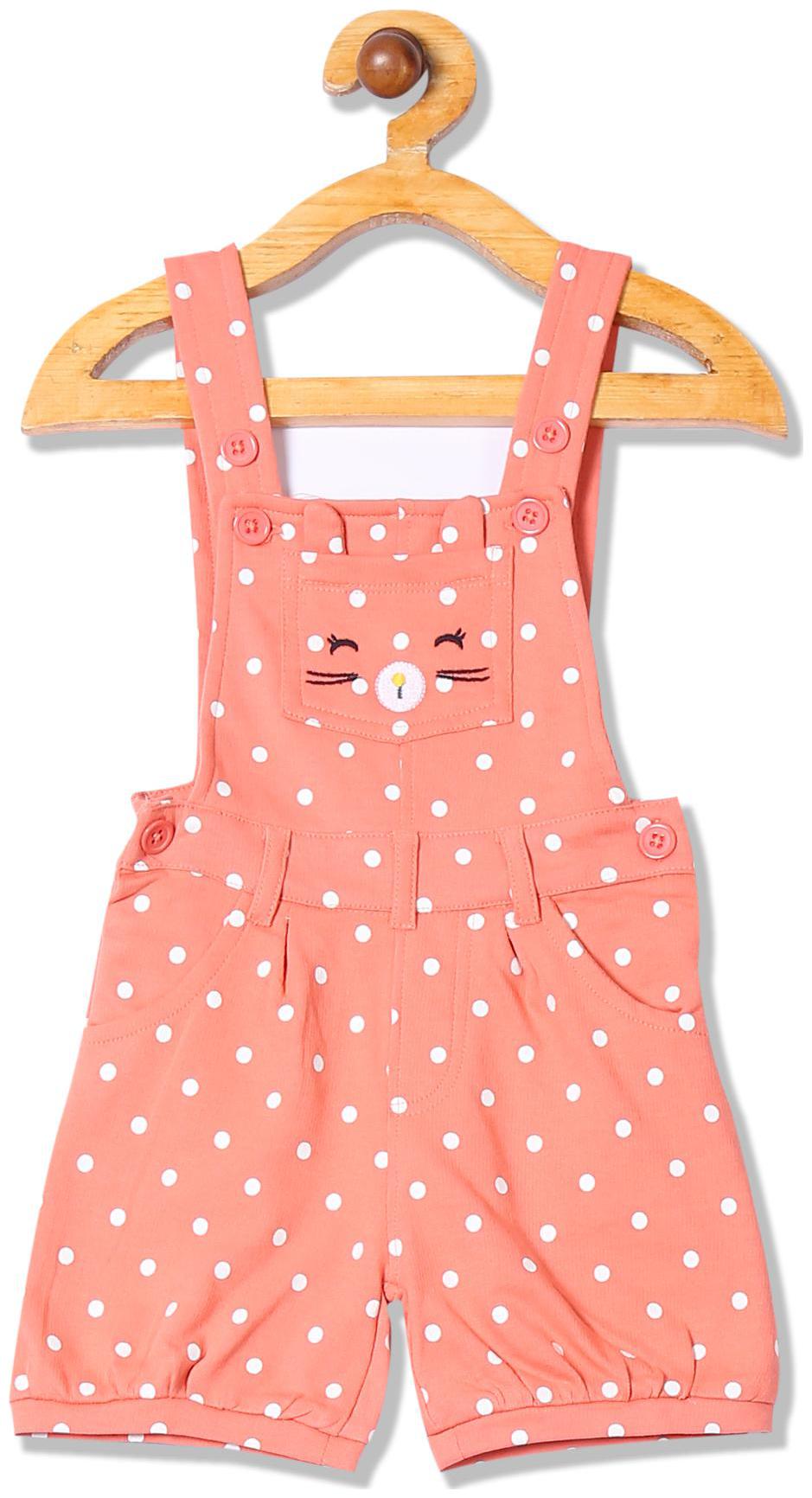 

Donuts Baby girl Cotton Printed Onesie - Pink