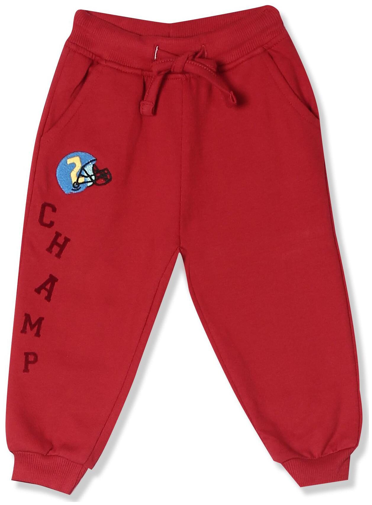 

Donuts Baby boy Cotton Solid Trousers - Red
