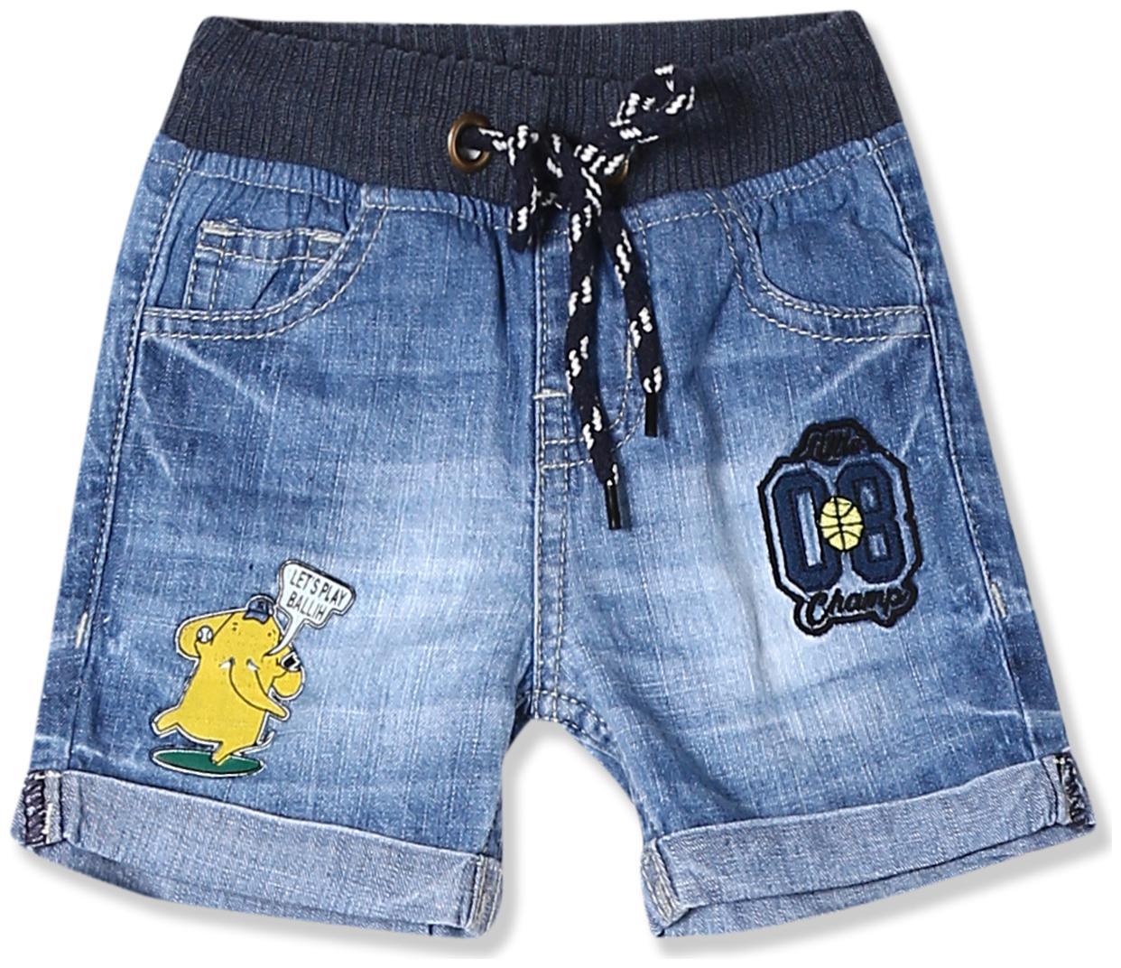 

Donuts Baby boy Cotton Solid Shorts - Blue