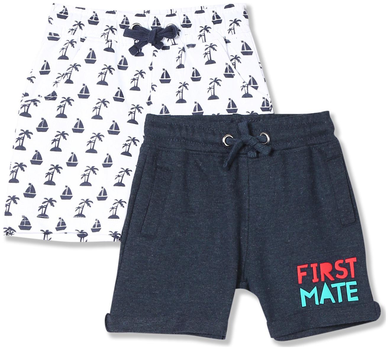 

Donuts Baby boy Cotton Printed Shorts - Multi