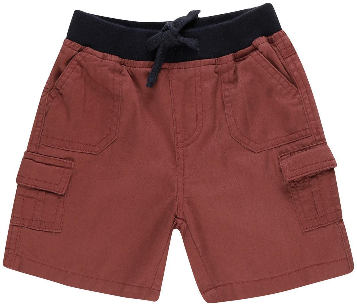 

Donuts Baby boy Cotton blend Solid Shorts - Brown