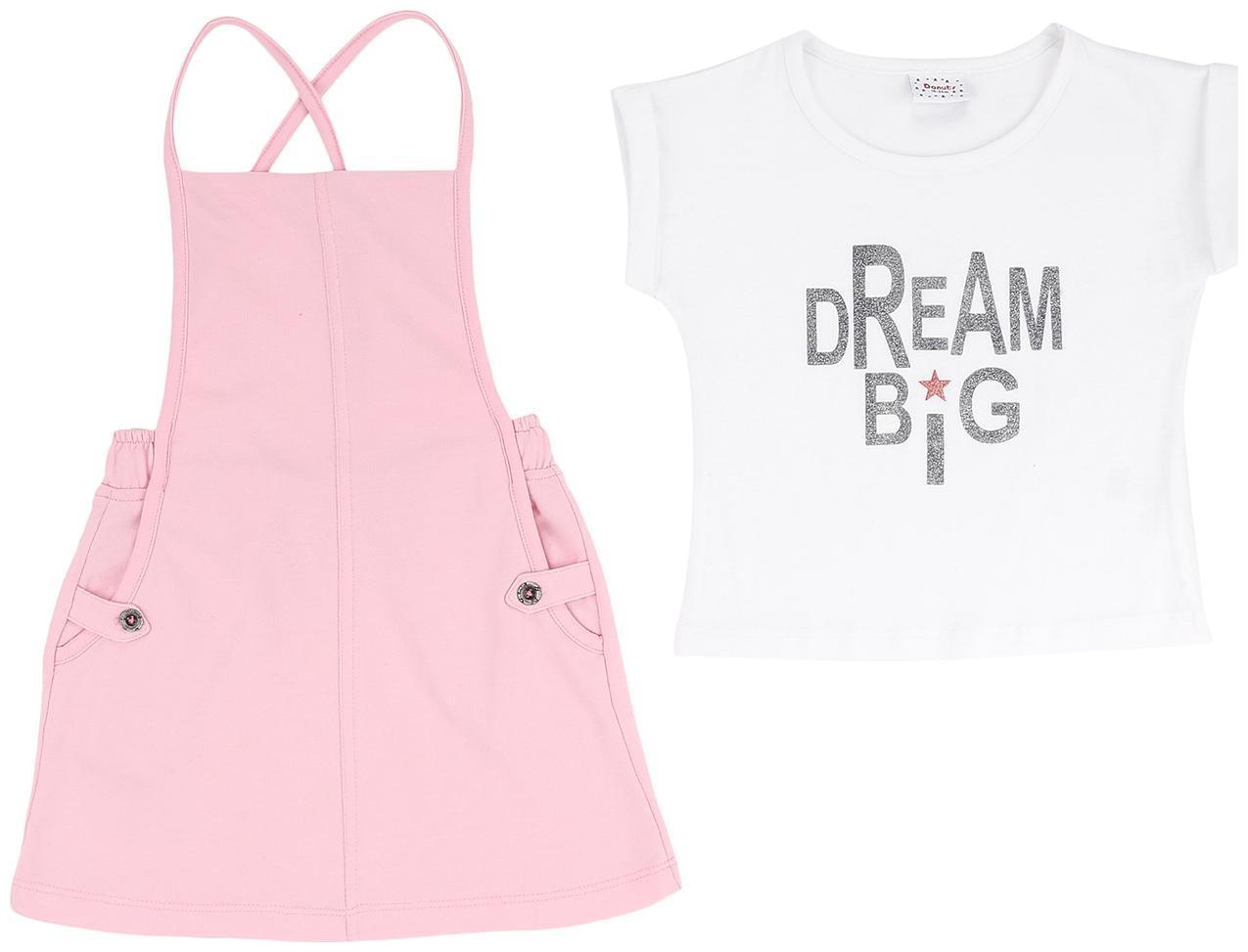 

Donuts Baby girl Top bottom set - Pink White