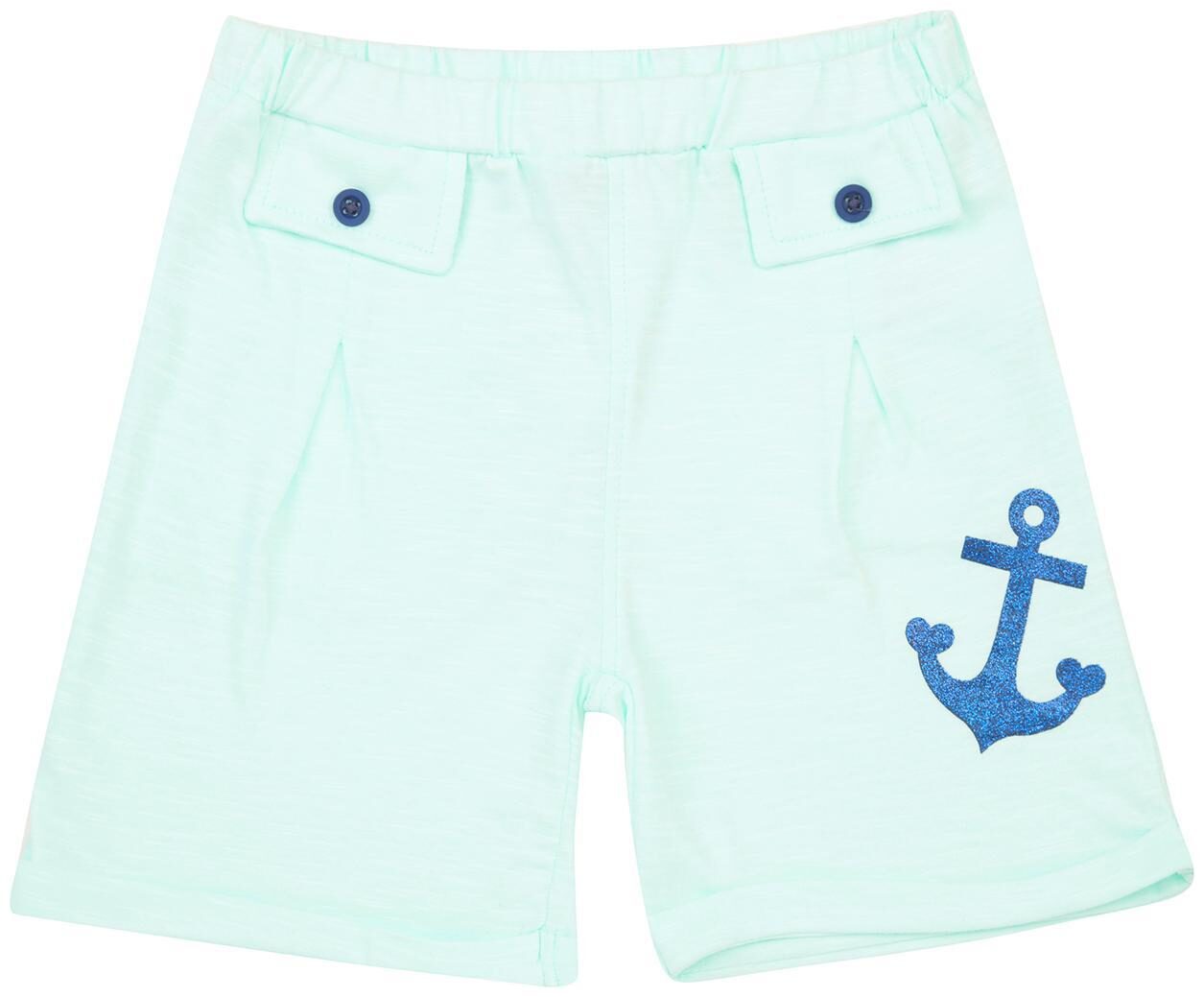 

Donuts Baby girl Cotton Solid Shorts - Blue