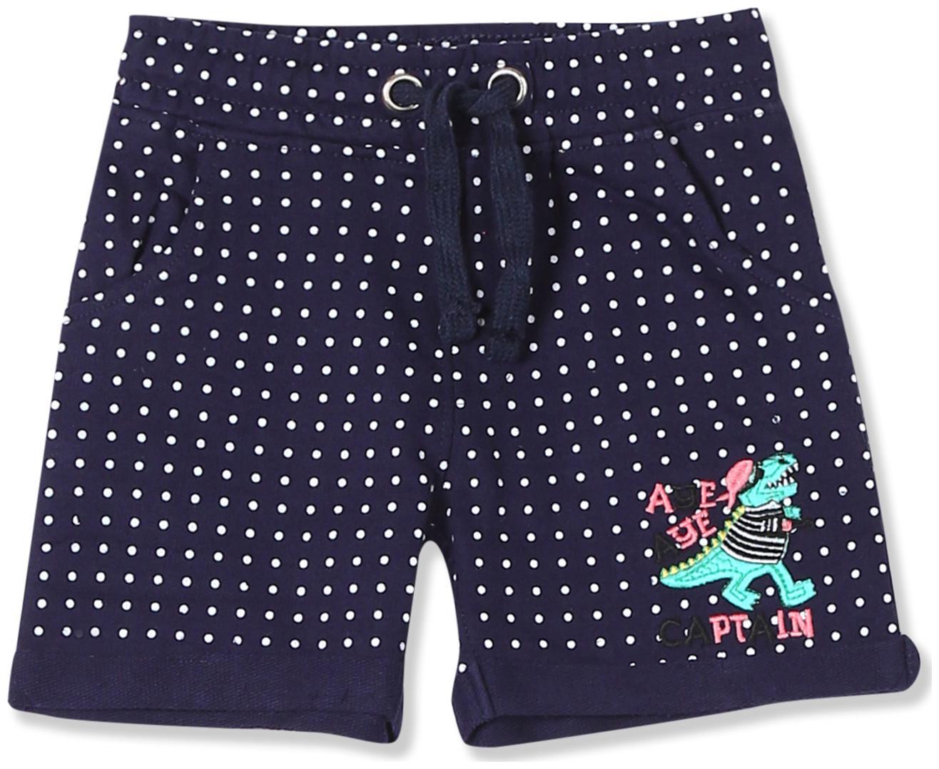 

Donuts Baby boy Cotton Printed Shorts - Blue