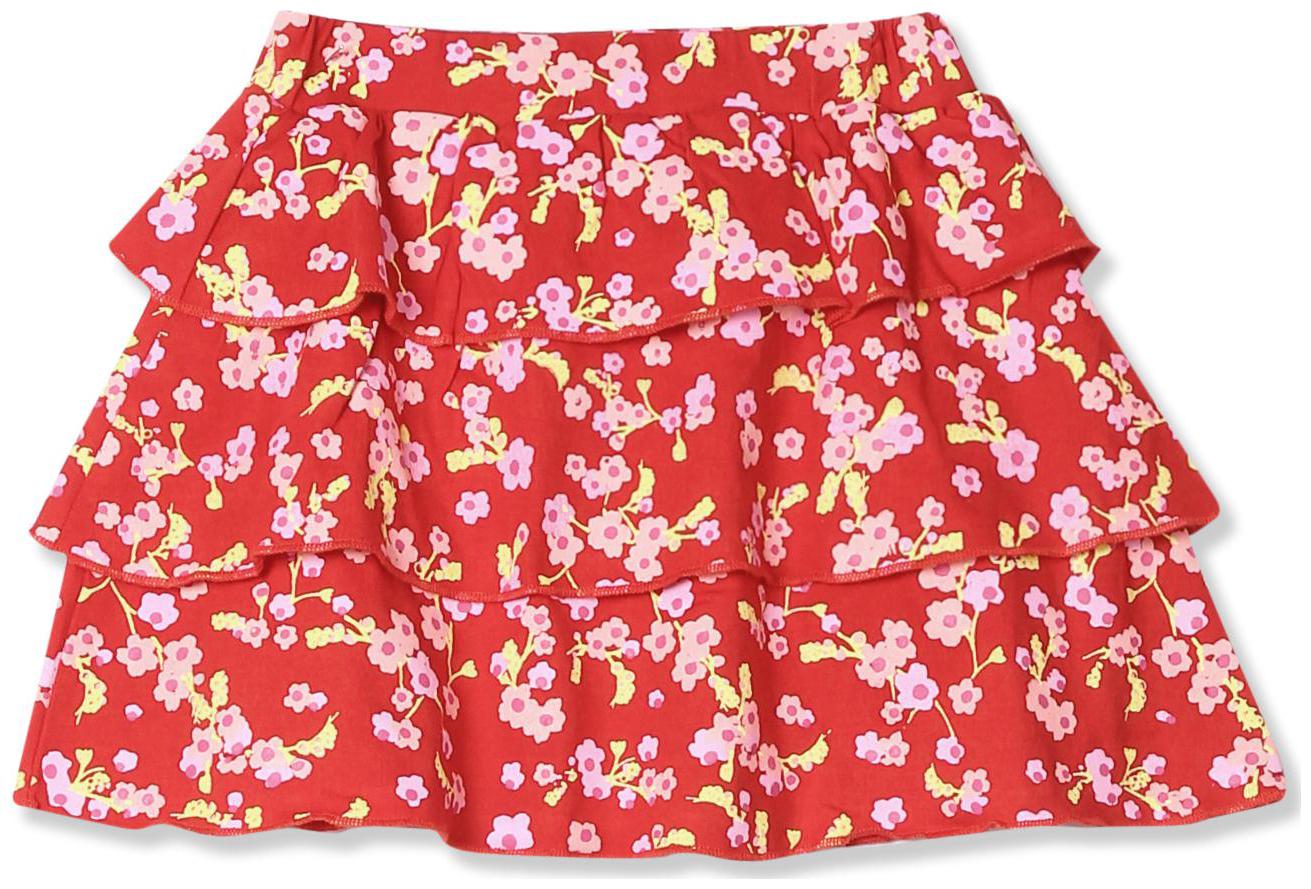 

Donuts Baby girl Cotton Printed Skirt - Red