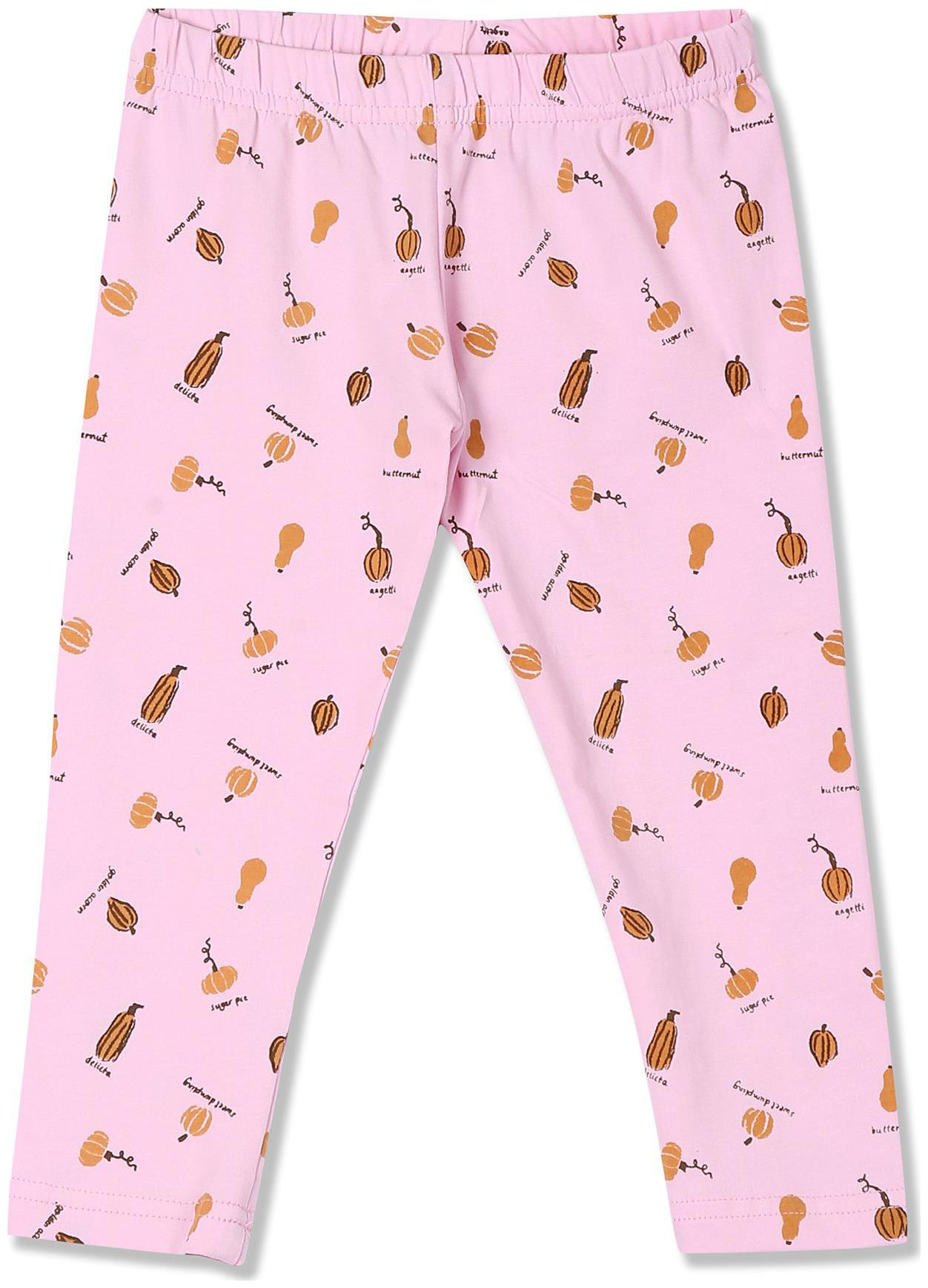 

Donuts Baby girl Cotton Printed Leggings - Pink