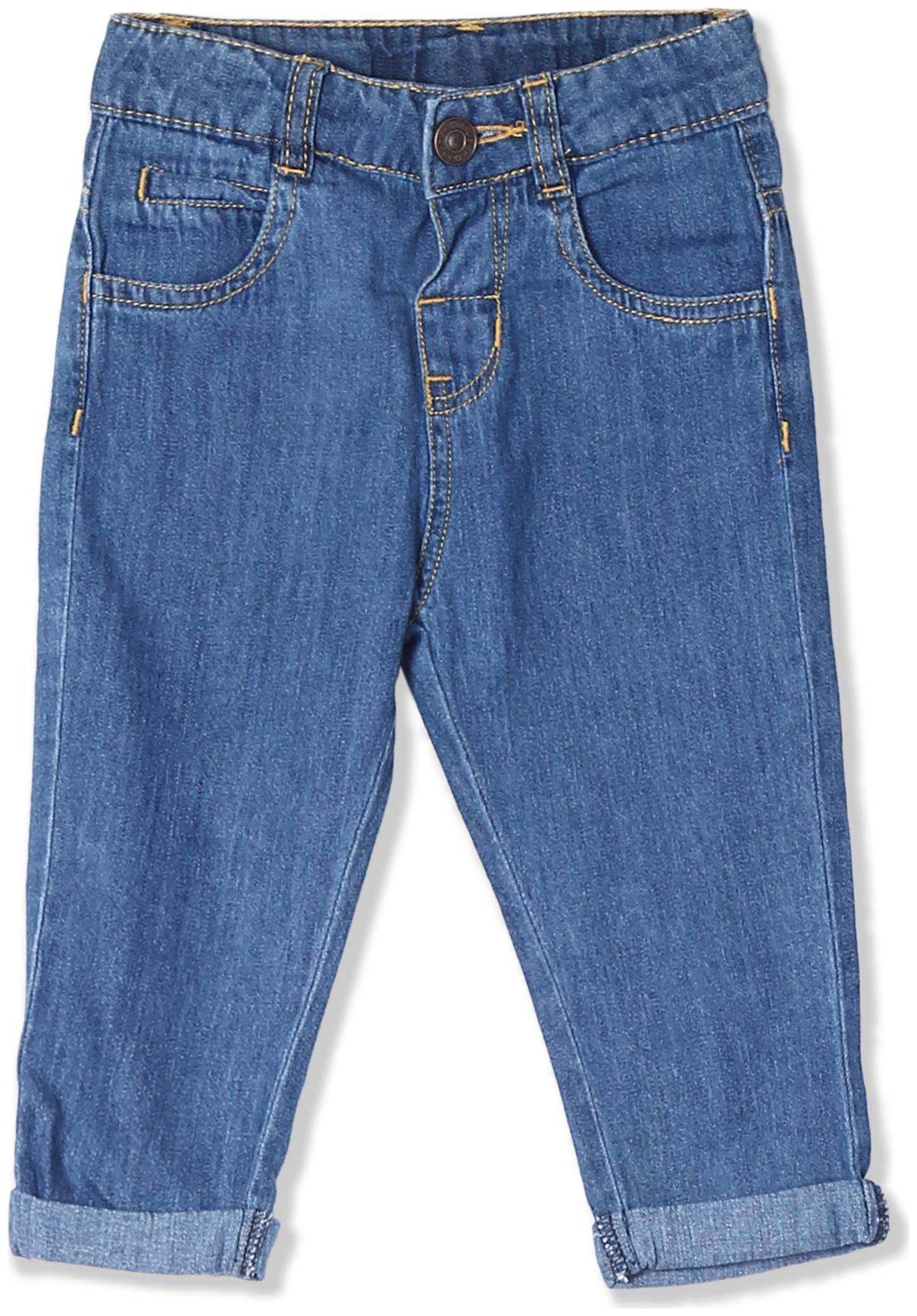 

Donuts Baby boy Cotton Solid Jeans - Blue