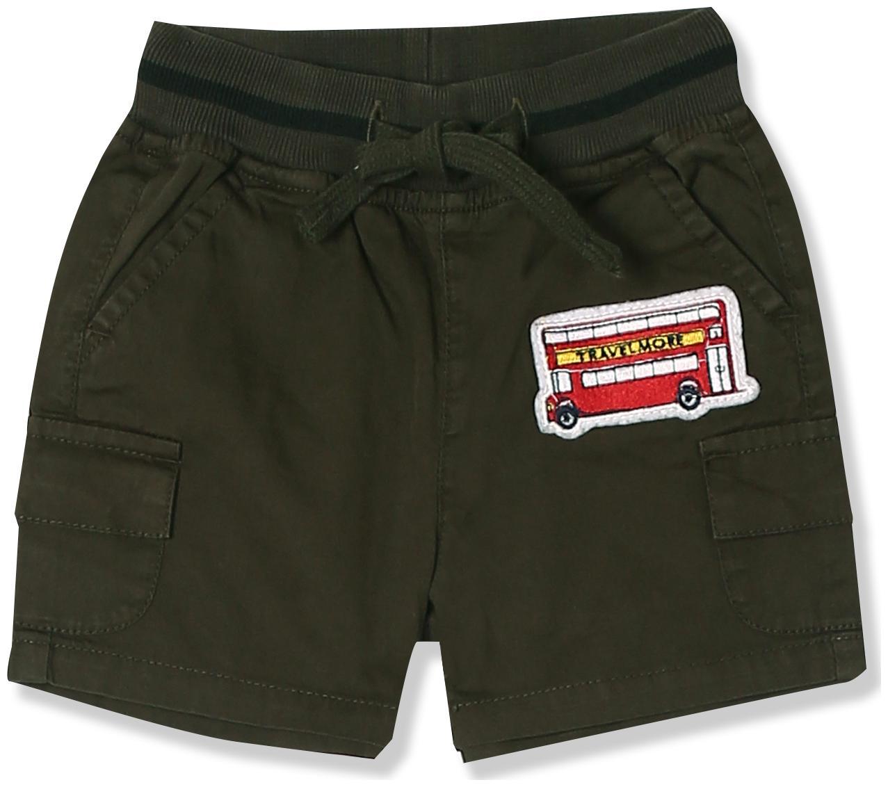 

Donuts Baby boy Cotton Solid Shorts - Green