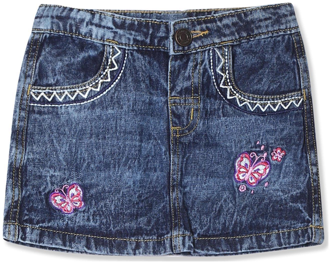

Donuts Baby girl Cotton blend Acid wash Skirt - Blue