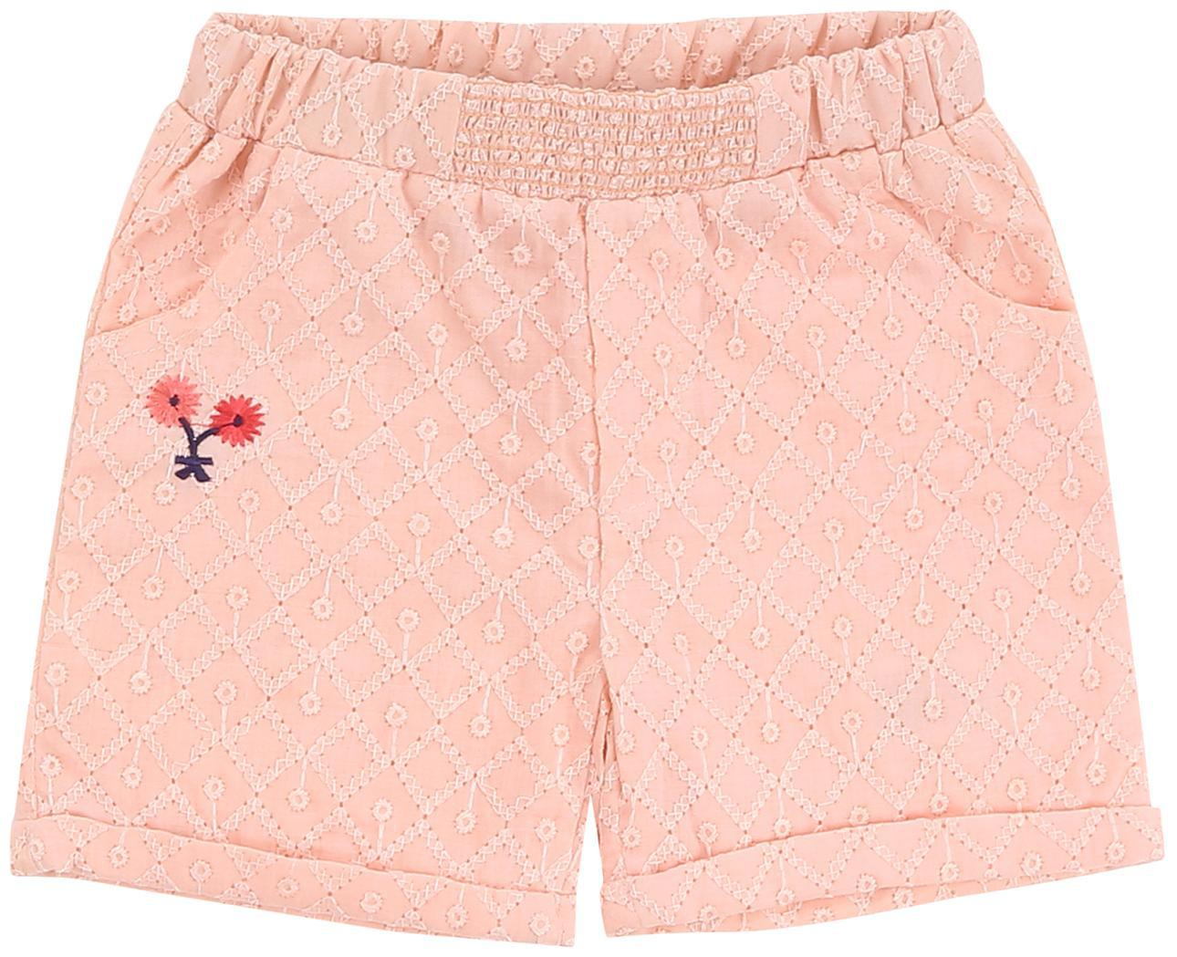 

Donuts Baby girl Cotton Solid Shorts - Pink