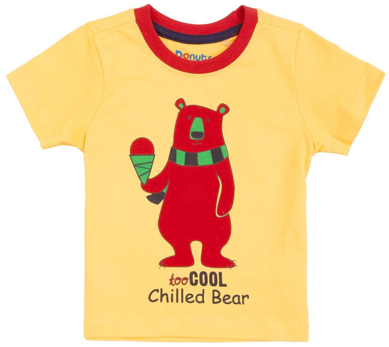 

Donuts Cotton Printed T shirt for Baby Boy - Yellow