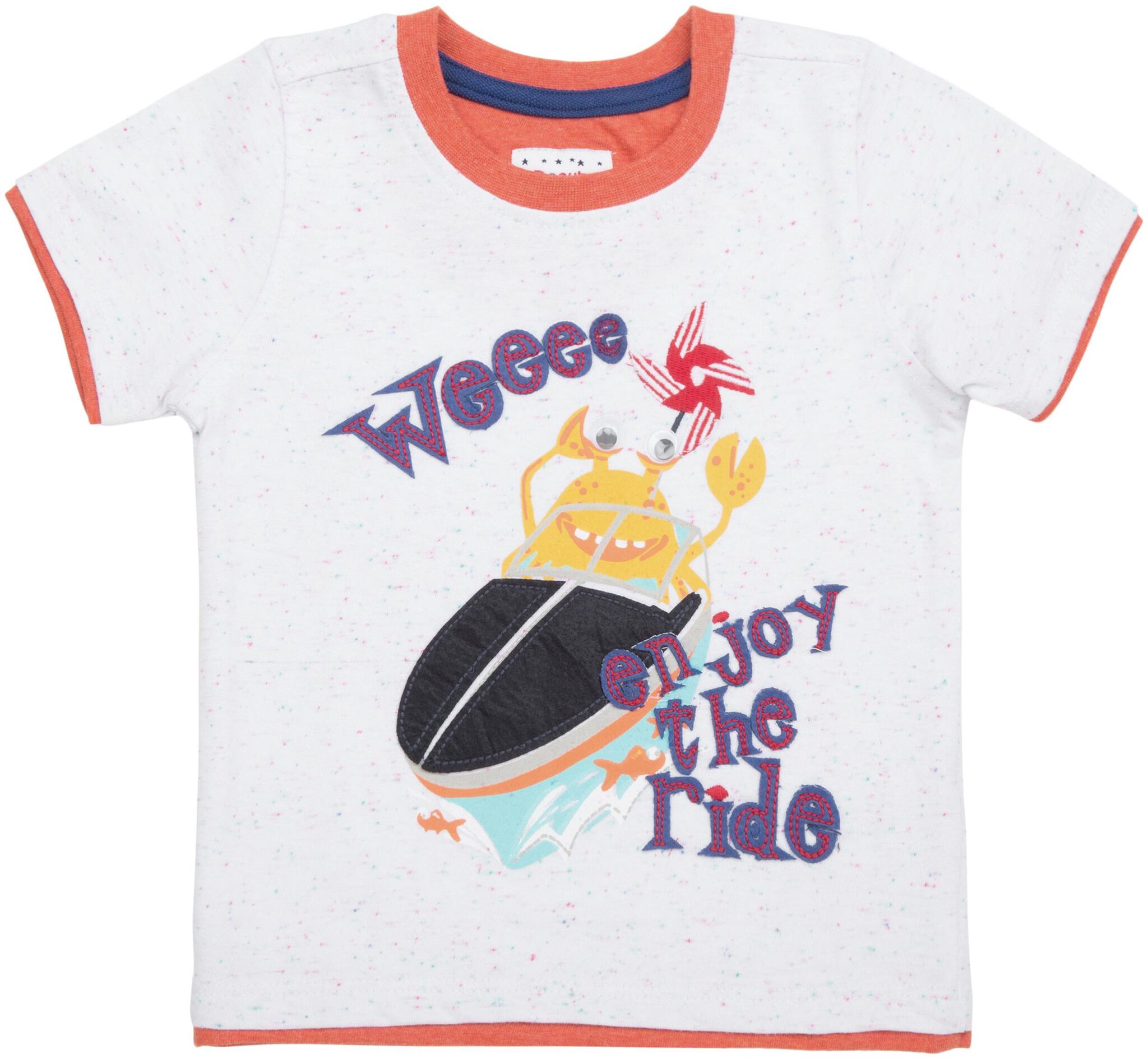 

Donuts Cotton Printed T shirt for Baby Boy - White