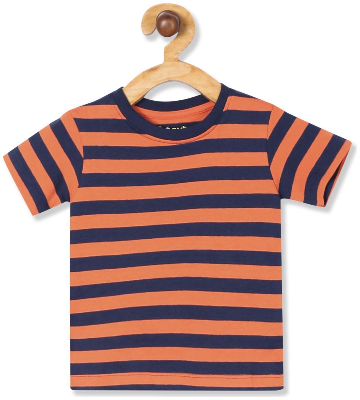 

Donuts Cotton Striped T shirt for Baby Boy - Orange