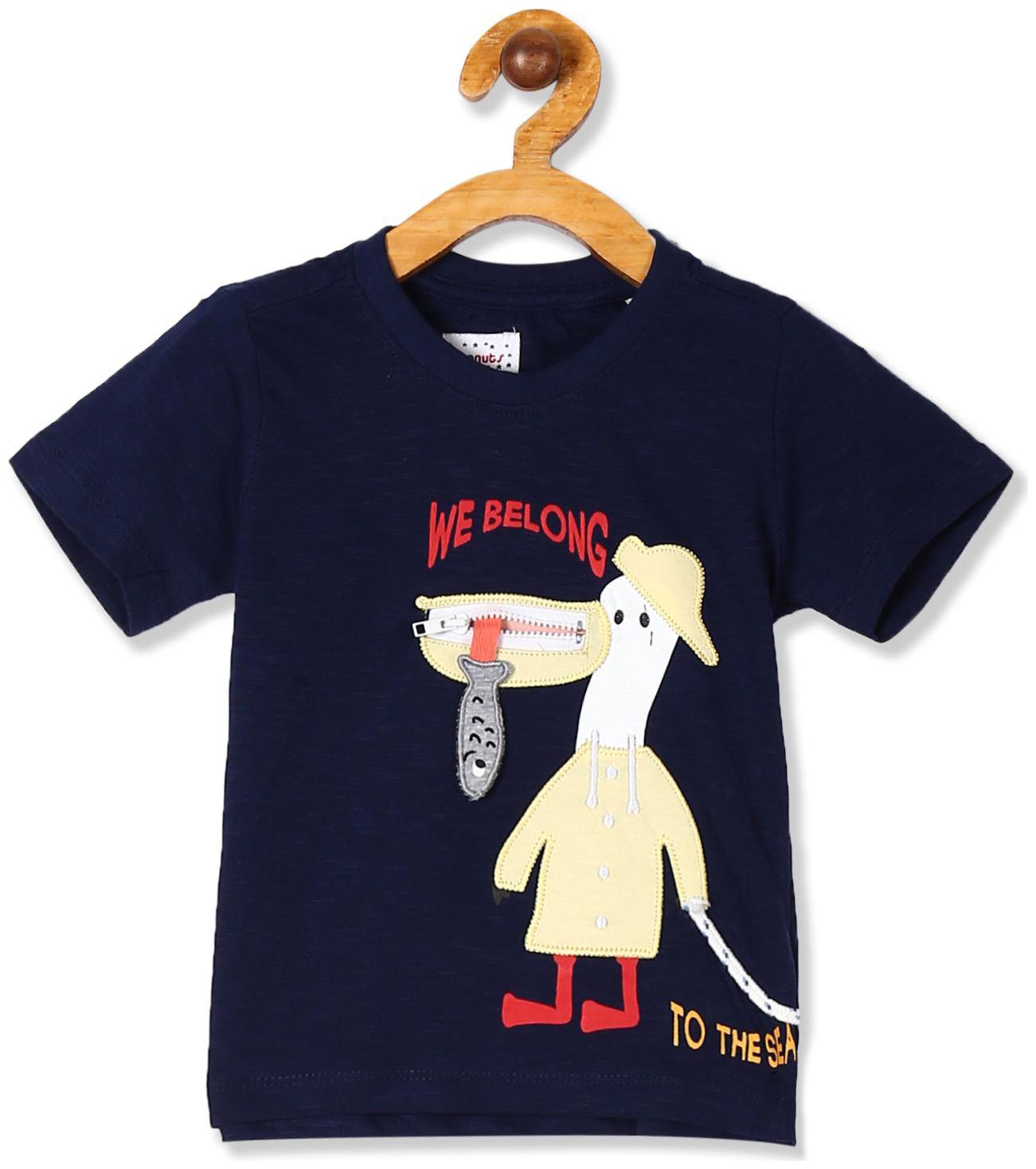 

Donuts Cotton Printed T shirt for Baby Boy - Blue