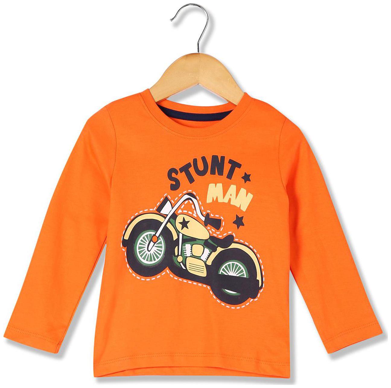 

Donuts Cotton Printed T shirt for Baby Boy - Orange