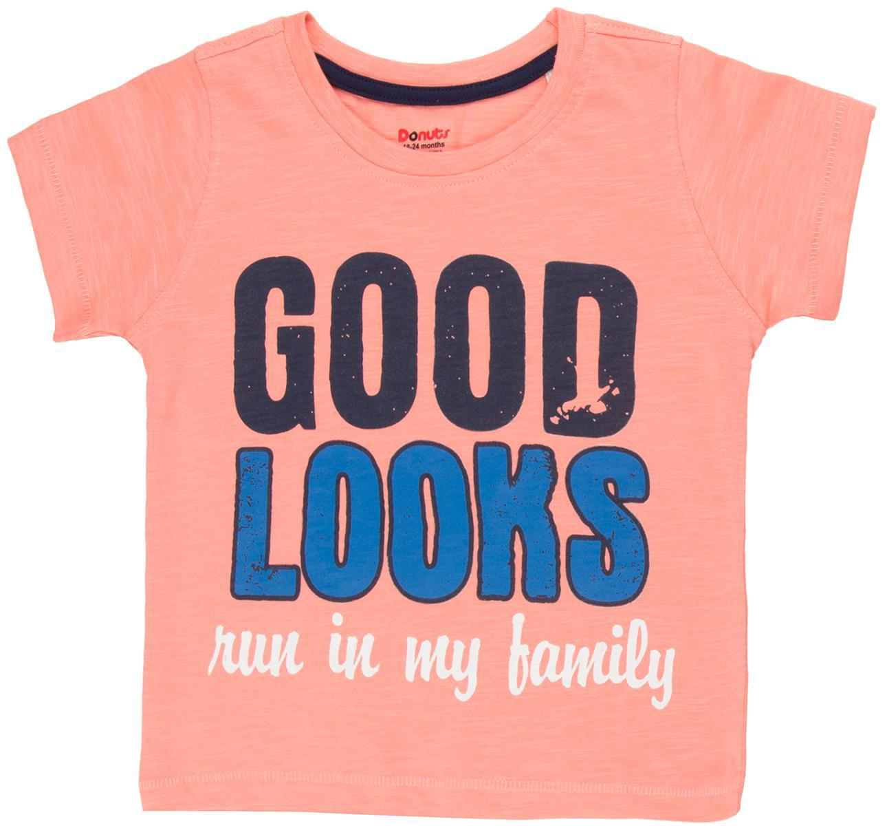 

Donuts Cotton Printed T shirt for Baby Boy - Pink