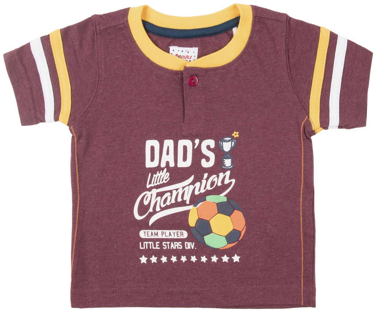 

Donuts Cotton Printed T shirt for Baby Boy - Purple