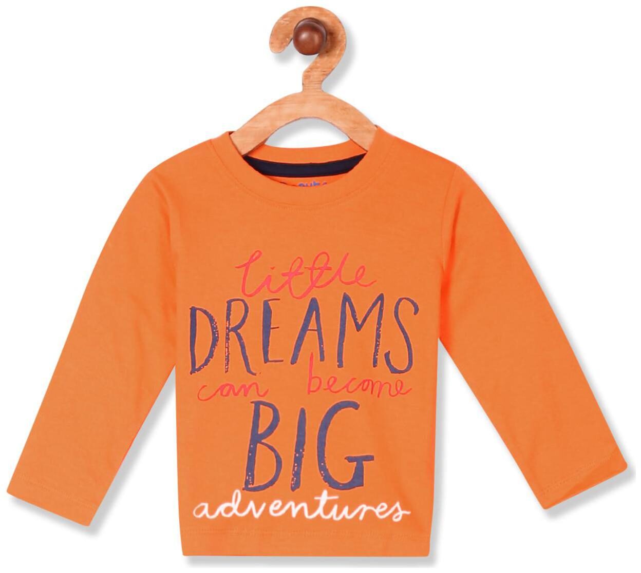 

Donuts Cotton Printed T shirt for Baby Boy - Orange