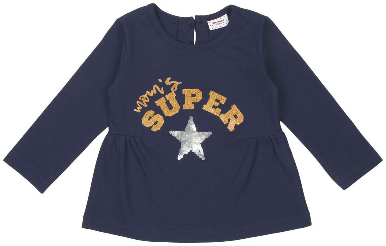 

Donuts Cotton Printed Top for Baby Girl - Blue