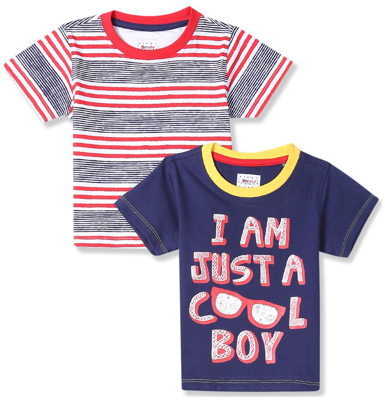 

Donuts Cotton Printed T shirt for Baby Boy - Multi