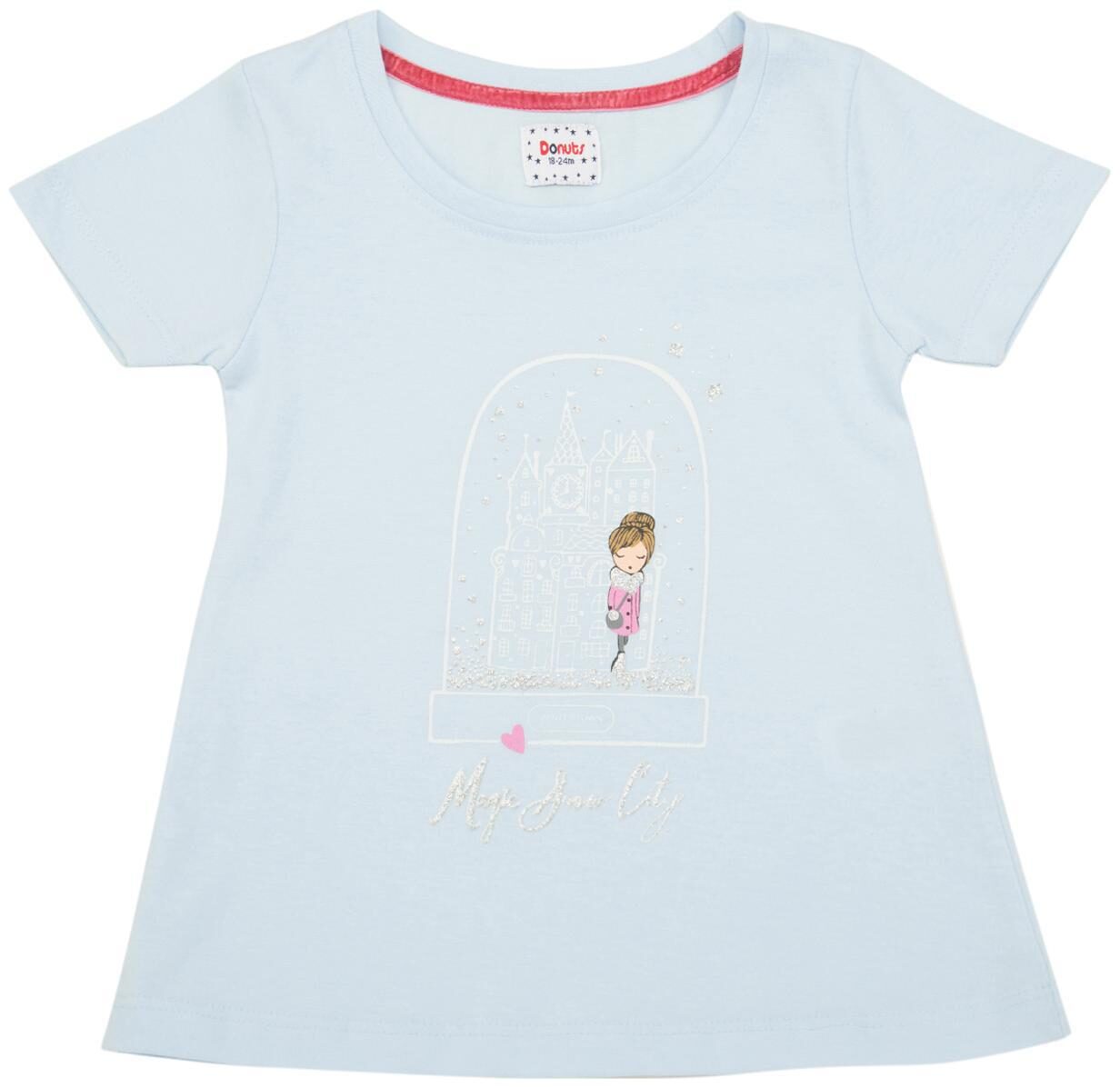 

Donuts Cotton Printed Top for Baby Girl - Blue