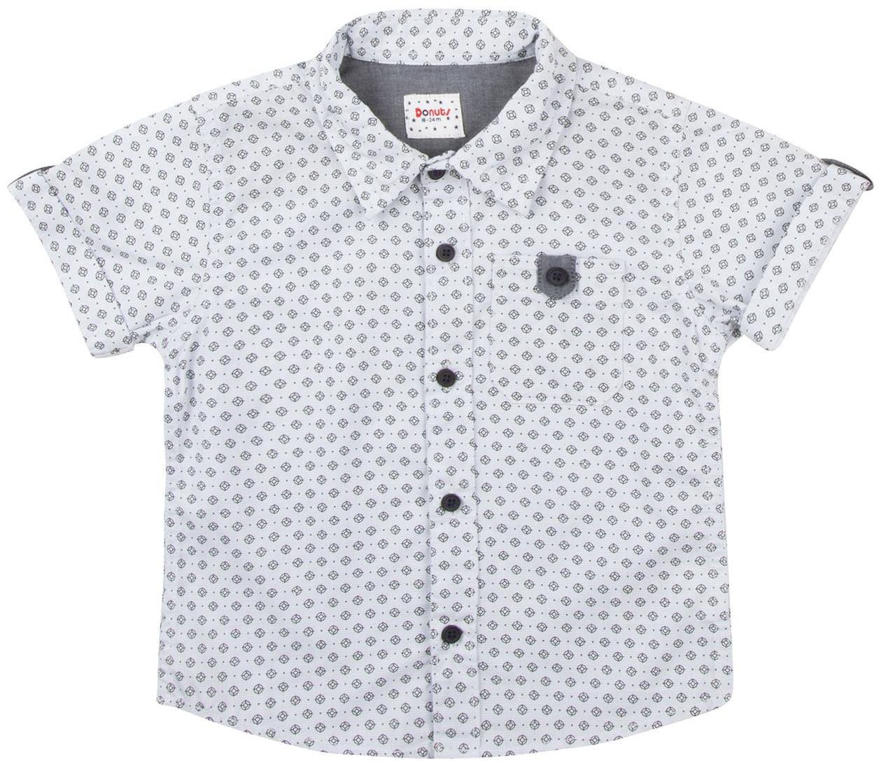 

Donuts Cotton Printed Shirt for Baby Boy - White