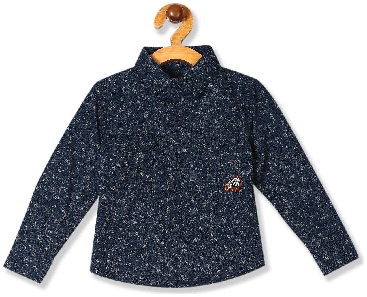 

Donuts Cotton Printed Shirt for Baby Boy - Blue