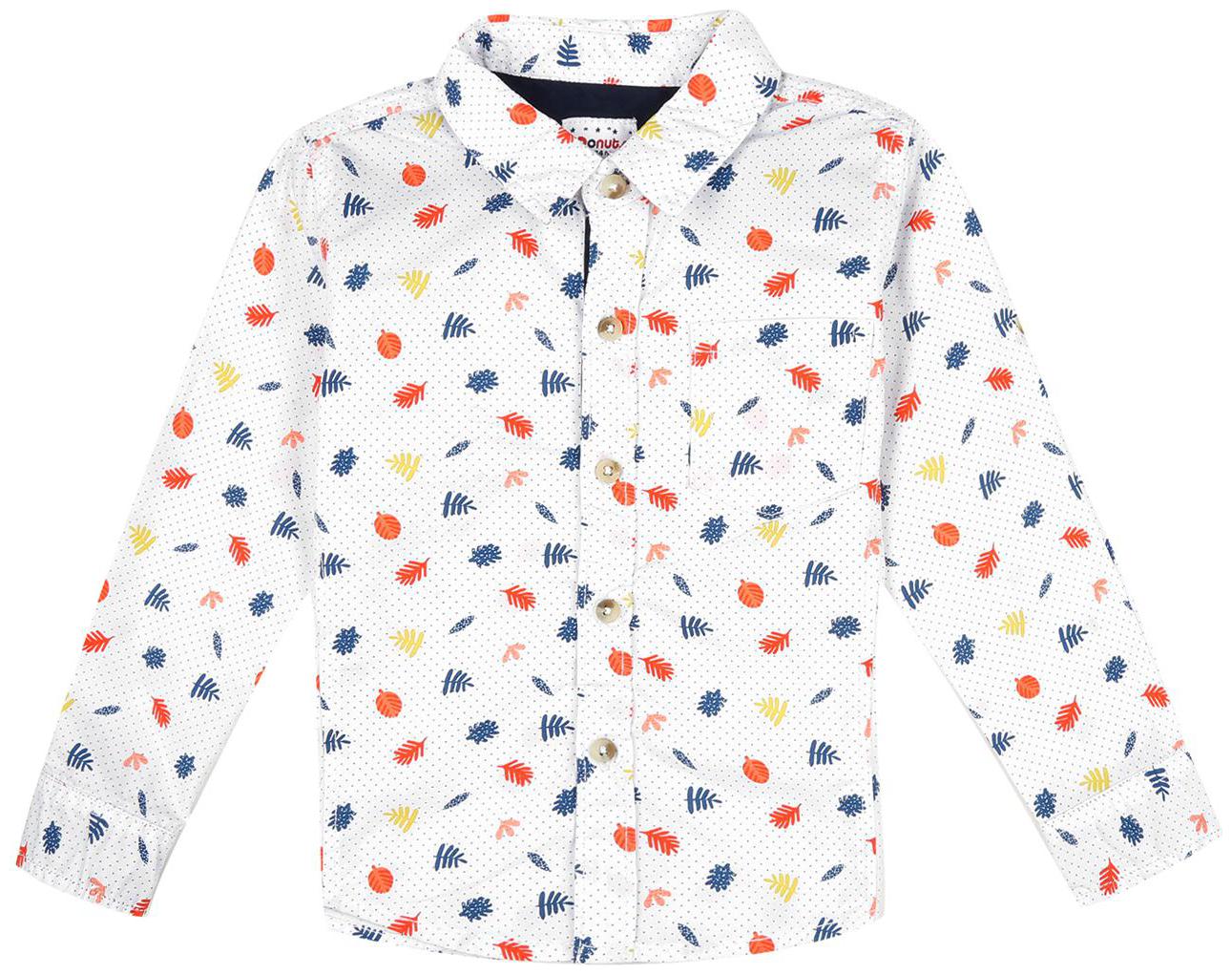 

Donuts Cotton Printed Shirt for Baby Boy - White