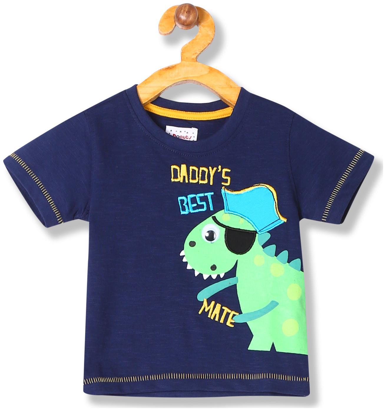 

Donuts Cotton Printed T shirt for Baby Boy - Blue
