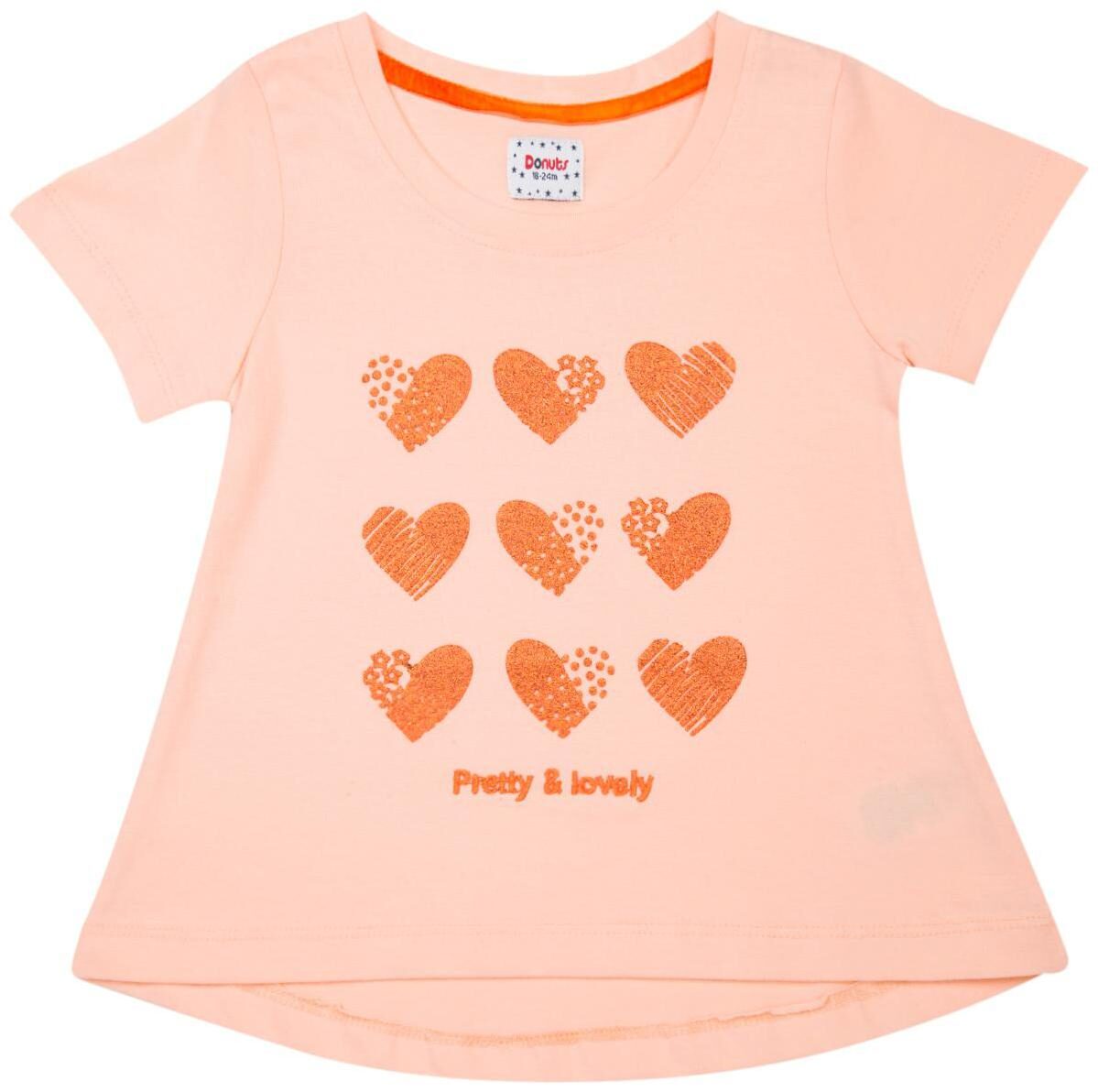 

Donuts Cotton Printed Top for Baby Girl - Orange
