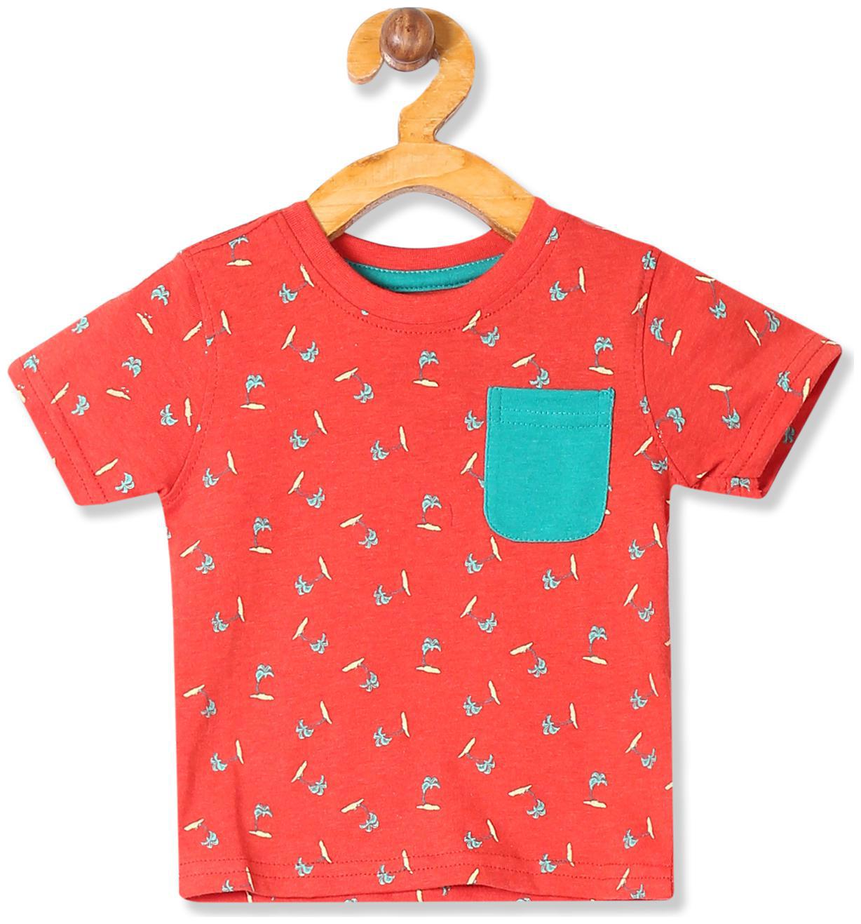 

Donuts Cotton Printed T shirt for Baby Boy - Red