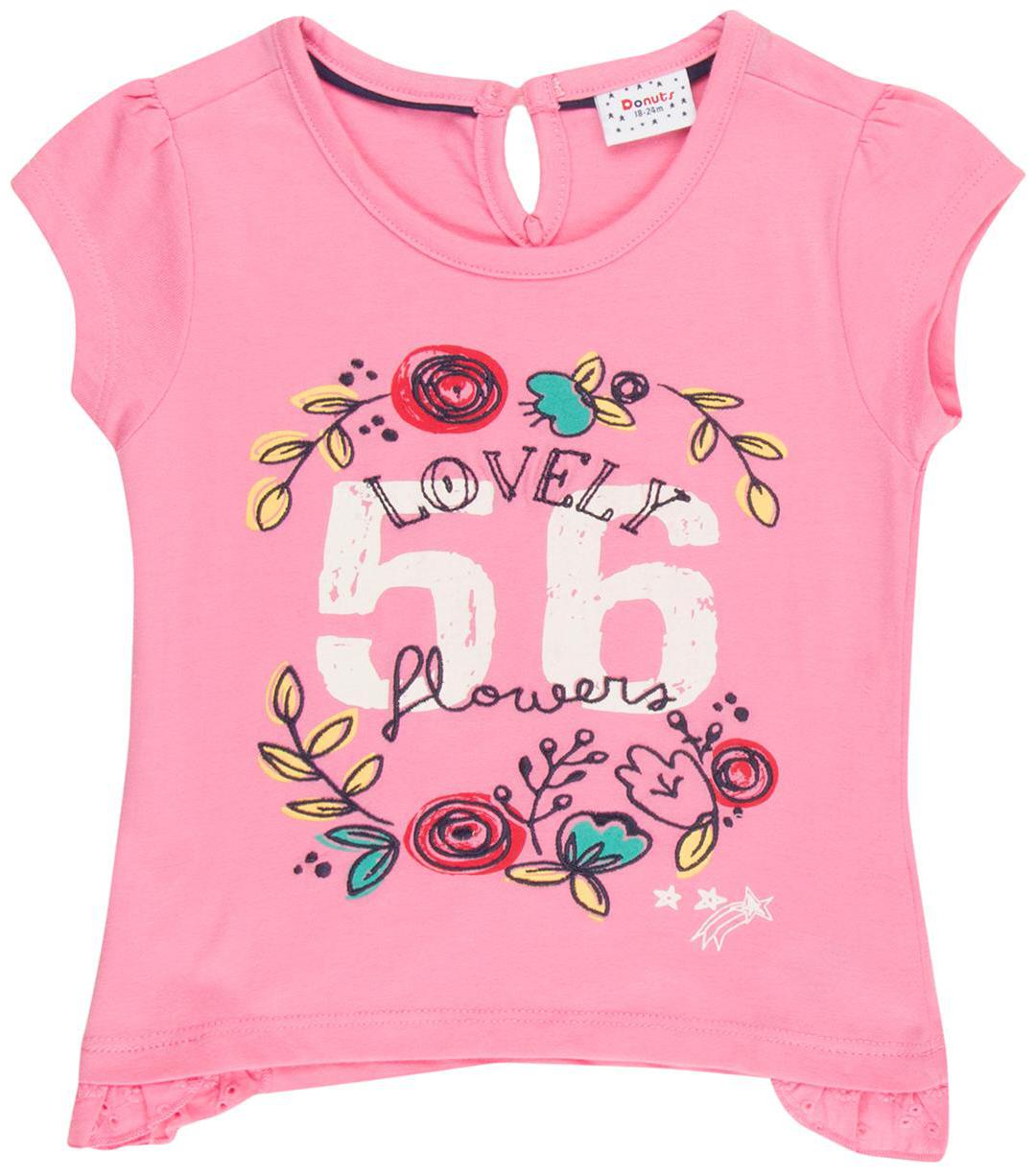 

Donuts Cotton Printed Top for Baby Girl - Pink