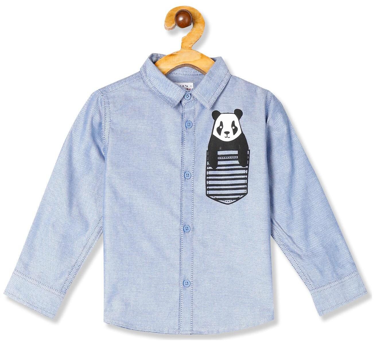 

Donuts Cotton Printed Shirt for Baby Boy - Blue