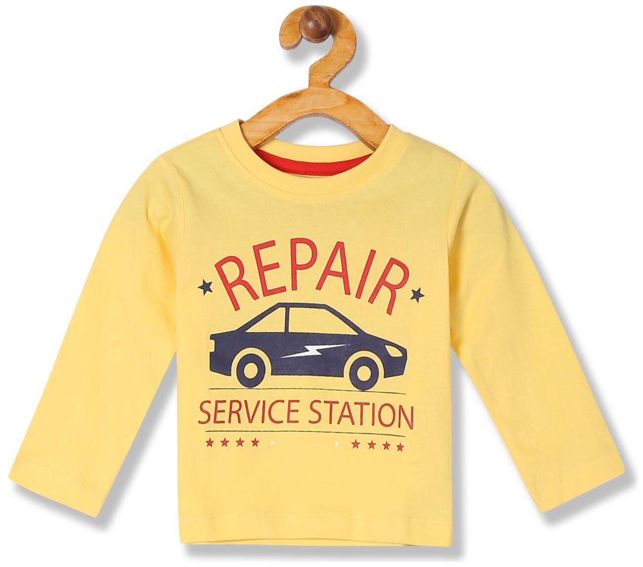 

Donuts Cotton Printed T shirt for Baby Boy - Yellow