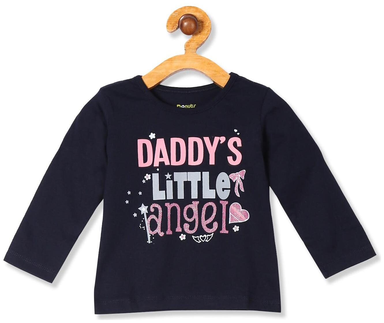 

Donuts Cotton Printed T shirt for Baby Girl - Blue