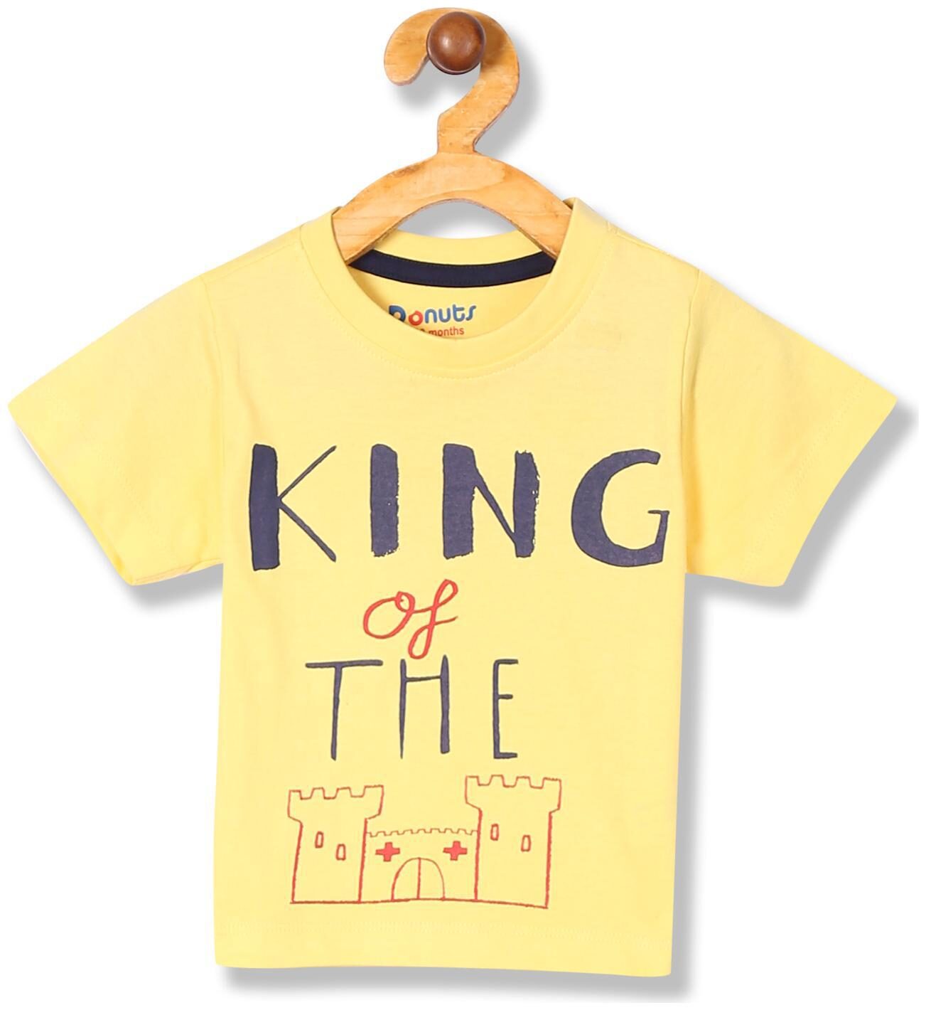 

Donuts Cotton Printed T shirt for Baby Boy - Yellow