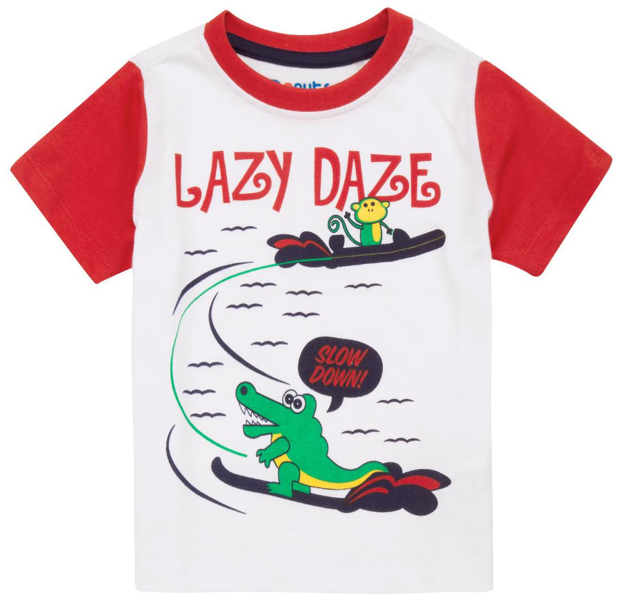 

Donuts Cotton Printed T shirt for Baby Boy - White