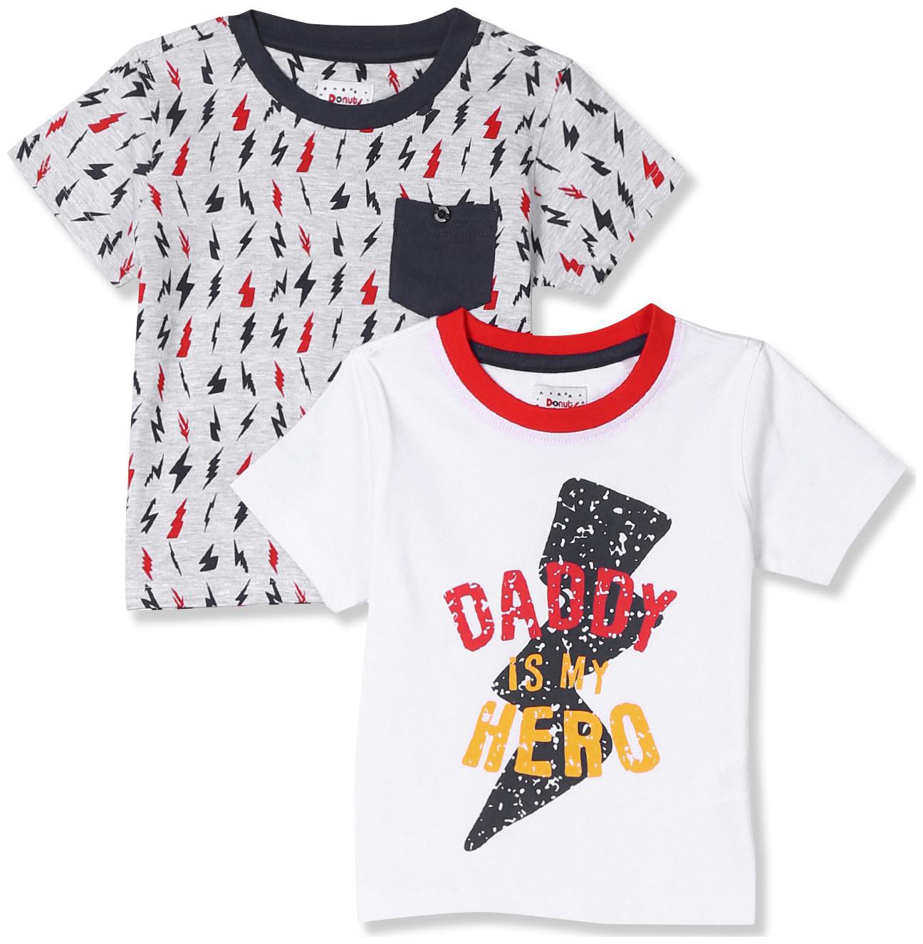 

Donuts Cotton Printed T shirt for Baby Boy - Multi