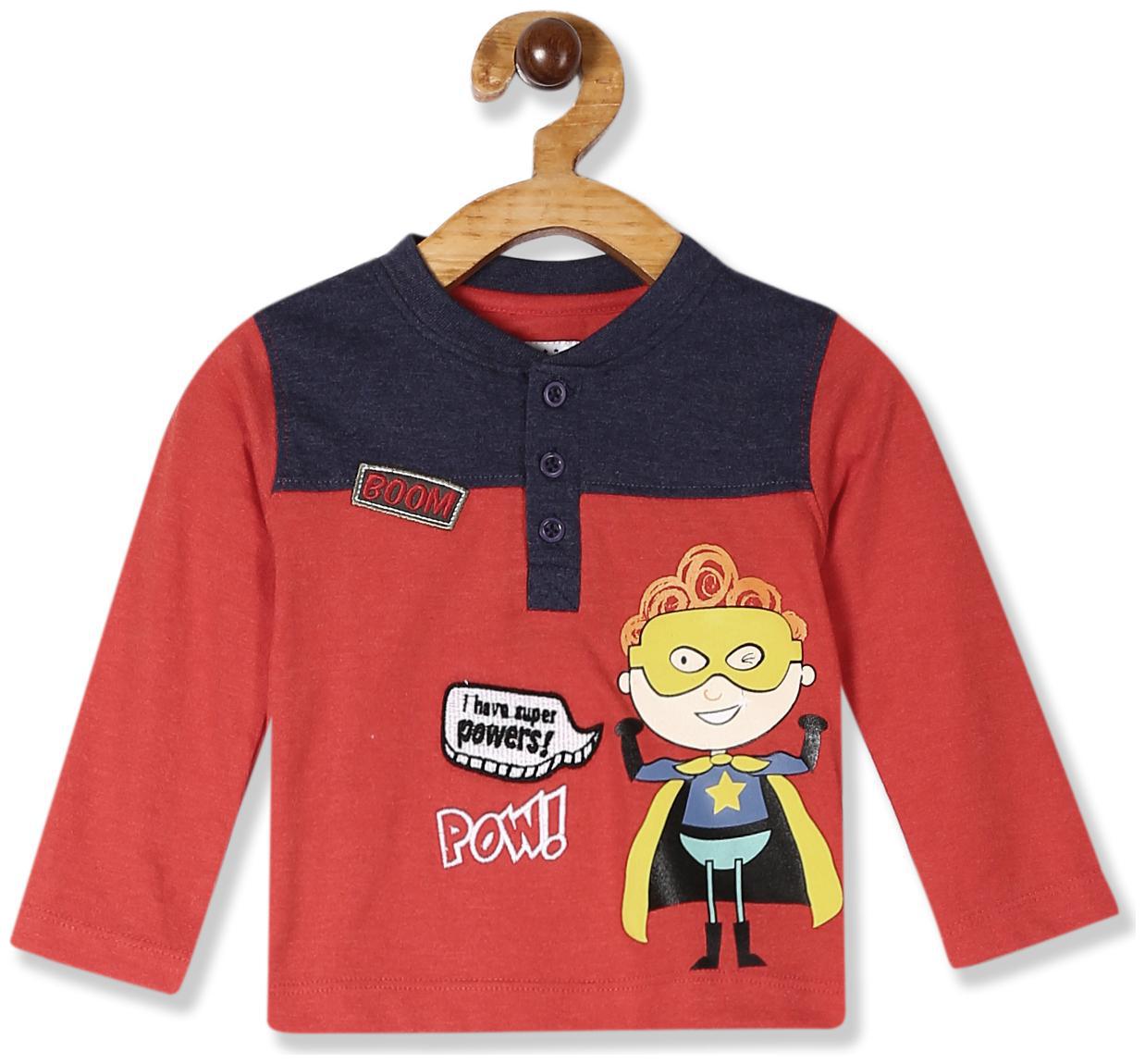 

Donuts Cotton Printed T shirt for Baby Boy - Red