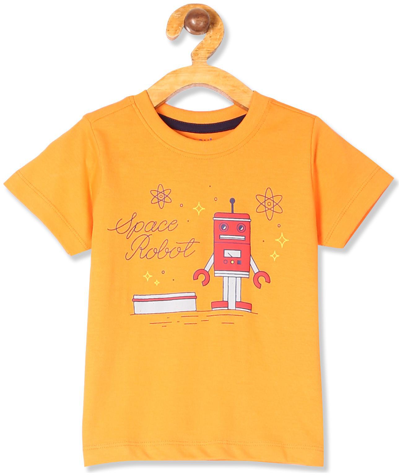 

Donuts Cotton Printed T shirt for Baby Boy - Orange