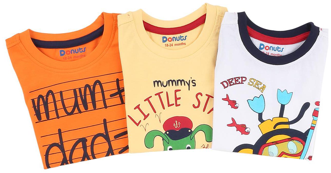 

Donuts Cotton Printed Shirt for Baby Boy - Multi